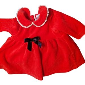 Red Ruffled Babydoll Dress
